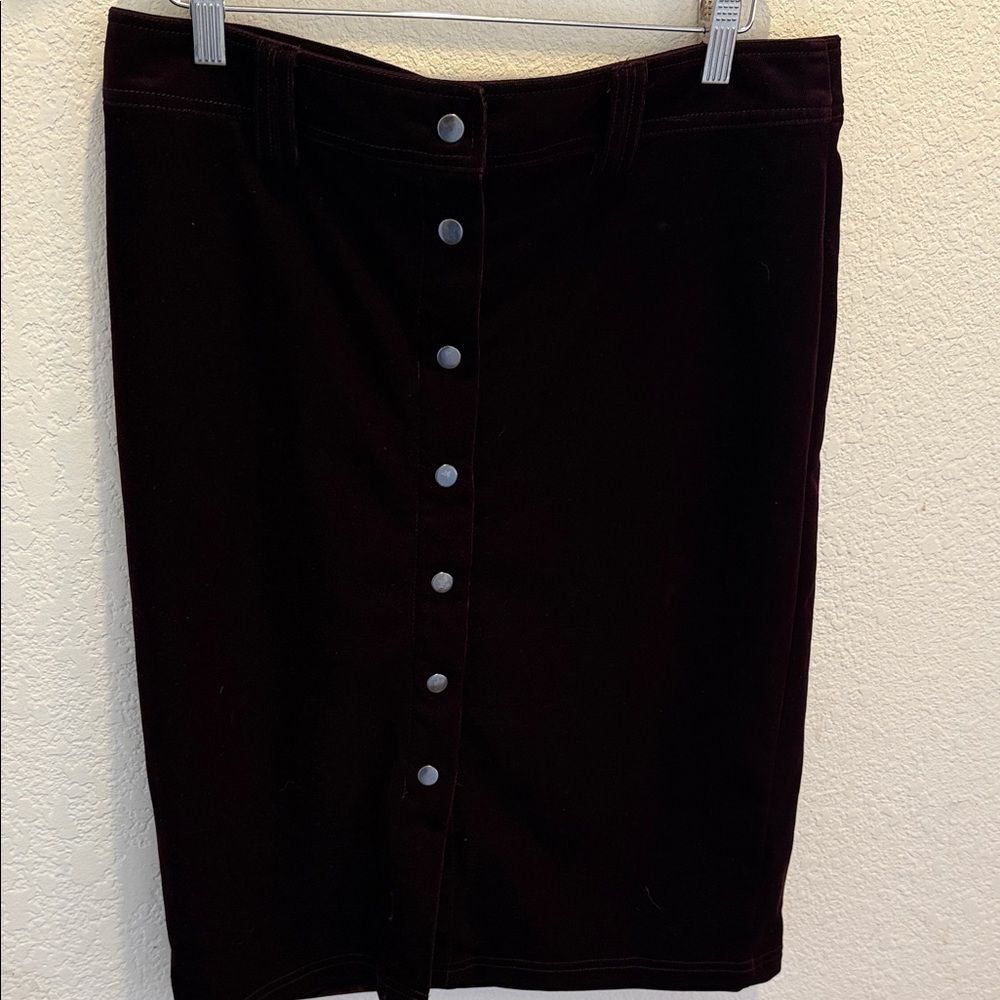 Elegant velvet Christoper banks Skirt size medium